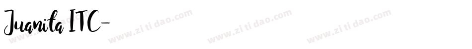 Juanita ITC字体转换